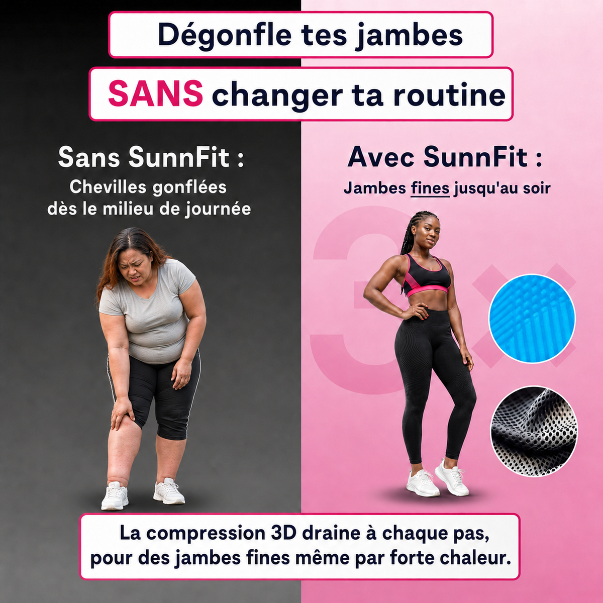 Leggings 3D SunnFit ™ (2 Achetés + 1 Gratuit) - R