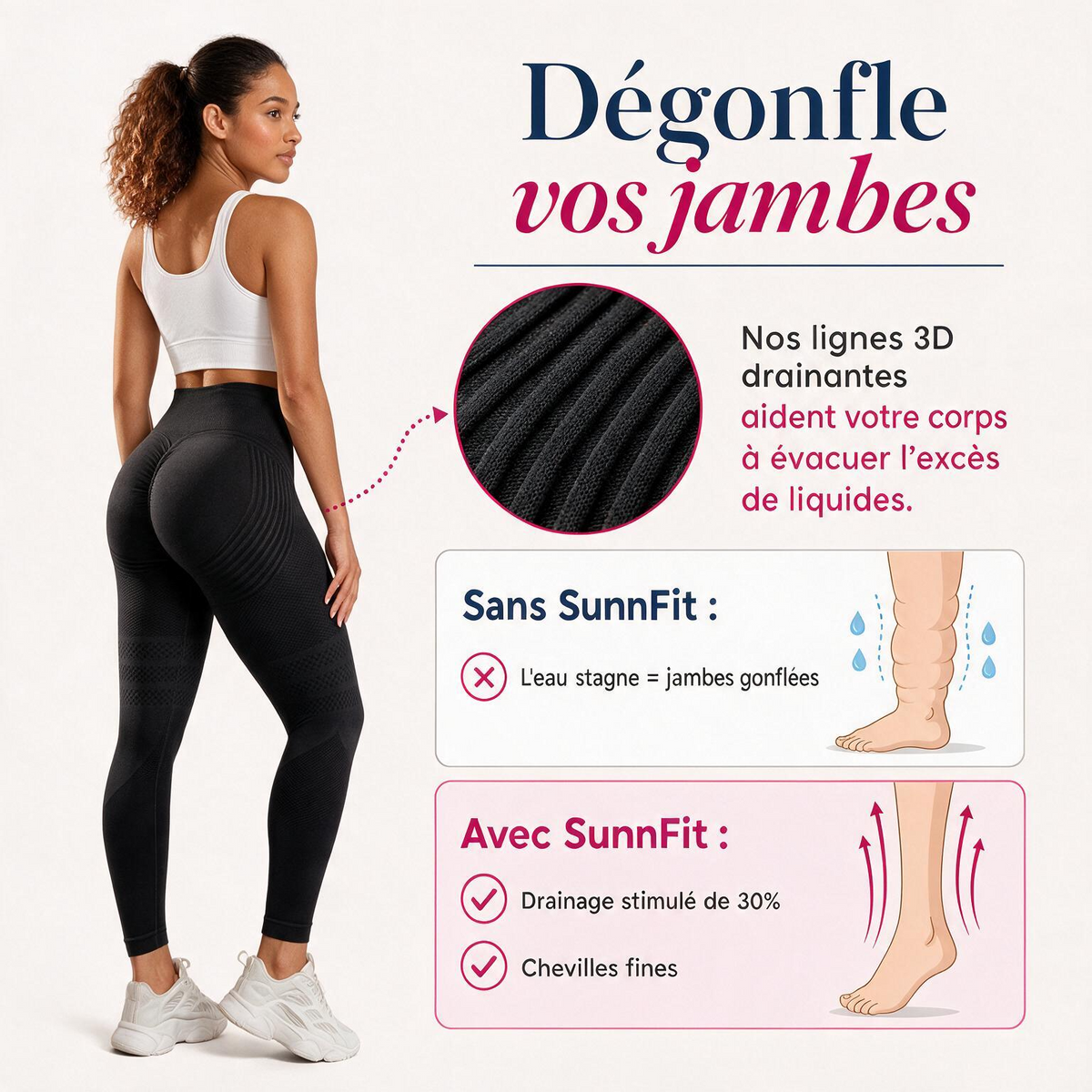 Leggings 3D SunnFit ™ (2 Achetés + 1 Gratuit) - R